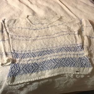 Blue and White Sweater